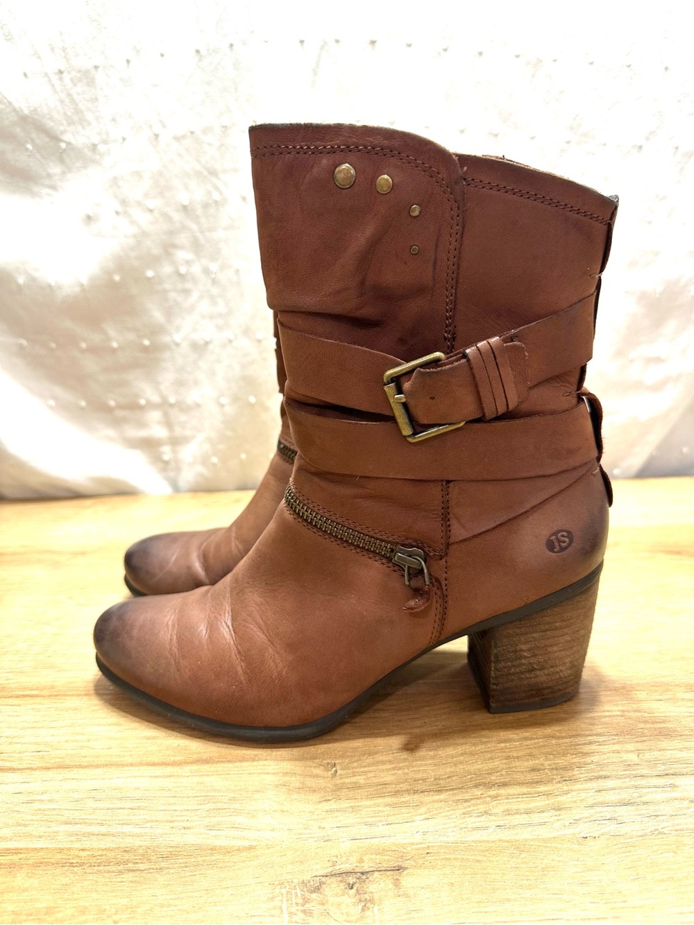 Josef Seibel Britney 06 Leather Bootie Nesty Oil Brown 38